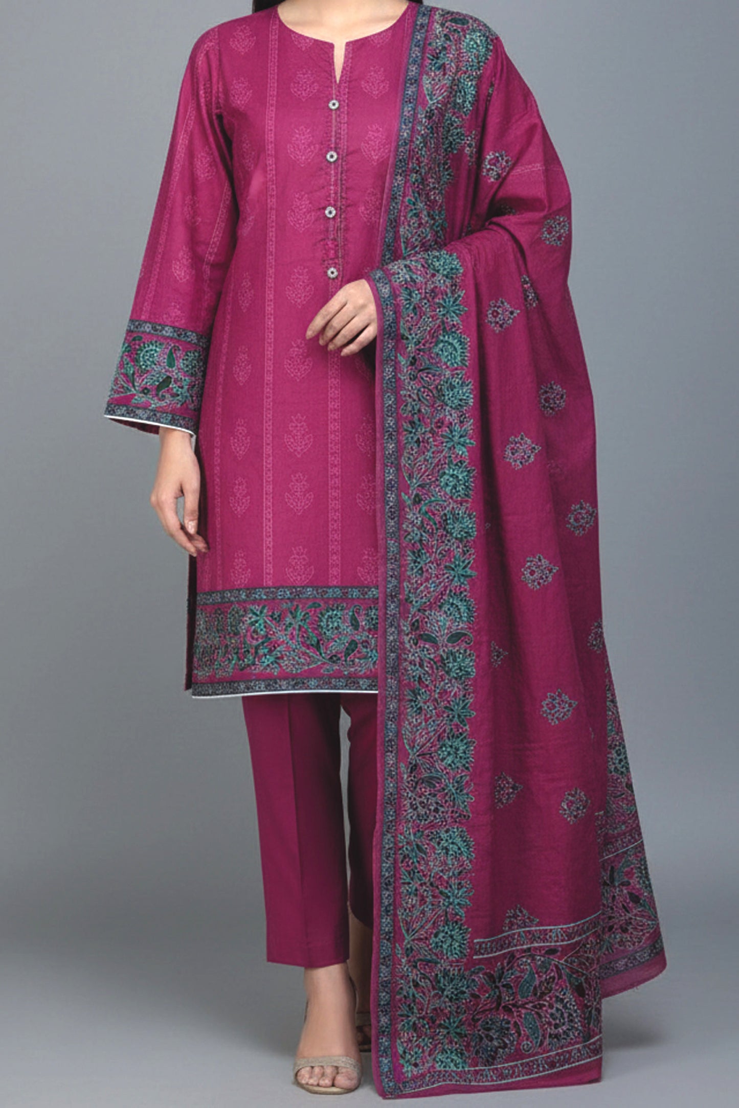 Limelight – Blush Pink (Summer Unstitched) – 3 Piece Digital Printed Lawn