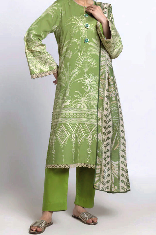 Bonanza Satrangi – Palm (Bohemian Vibe Vol. 02) – 3 Piece Unstitched Digital Printed Lawn