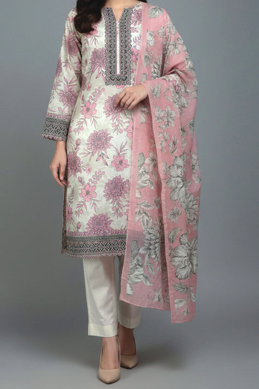 Limelight – Dusty Pink (Summer Unstitched) – 3 Piece Digital Printed Lawn